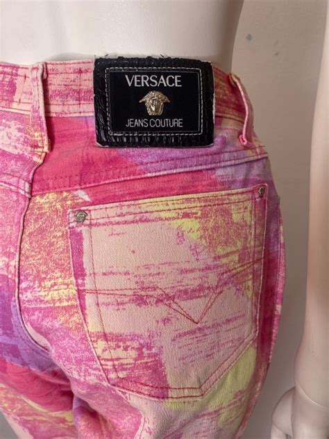 versace jeans couture pink|baby pink jeans versace.